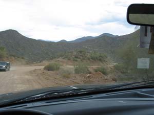 dirt road to Tonto
