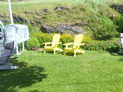 yellow
                    adirondack chairs