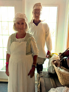 Debby and Charlie
        in costume