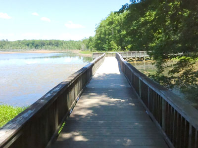 Bridge over lack where Civil War Dam #0ne was