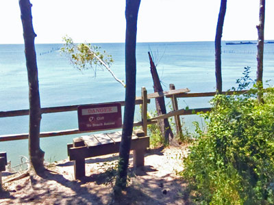Bench overlooking Chesapeake Bay
