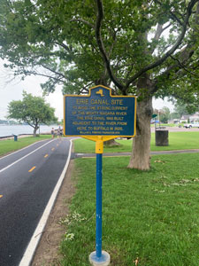 Erie
        Canal sign near Niagara River
