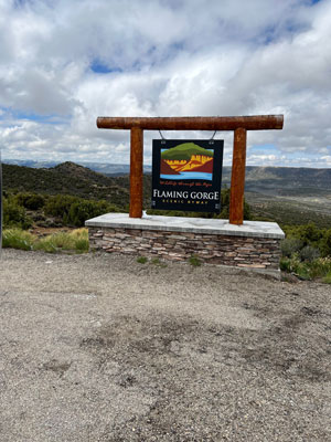 Flaming Gorge sign