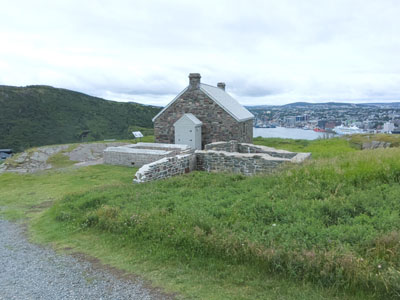 gun emplacments protecting the harbor