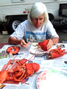 Debby at picnick table