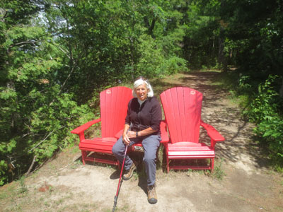 Debby and Red Chair