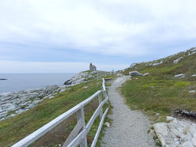Path to Rose light house last remaining granite
                lighthouse