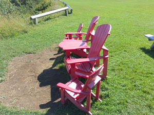 four red chairs