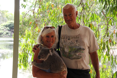 Debby and Charlie with Koala bear