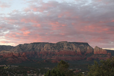 sunset in Sedona