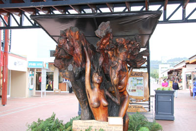 Ceder Log Sculpture