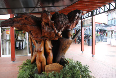 Ceder Log Sculpture